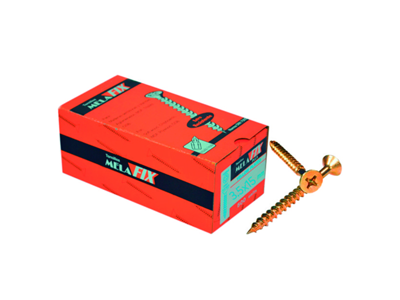 Tornillos Cortos Melafix Amarillo 3.5x15